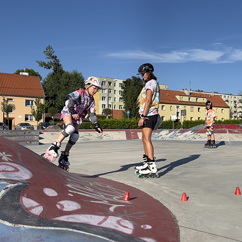 Nauka jazdy na rolkach w Olsztynie - Skatepark Podstawy